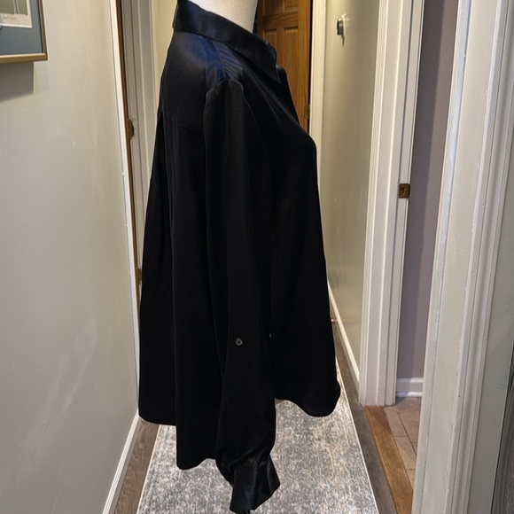 TWP Morning After blouse in black - Picture 2 of 7